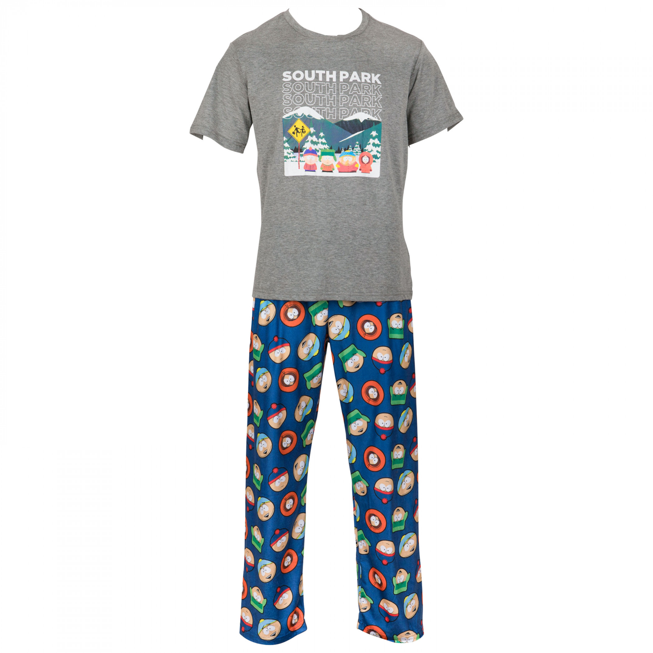 South Park Waiting for the Bus Sleep Tee/Pant/Socks Set